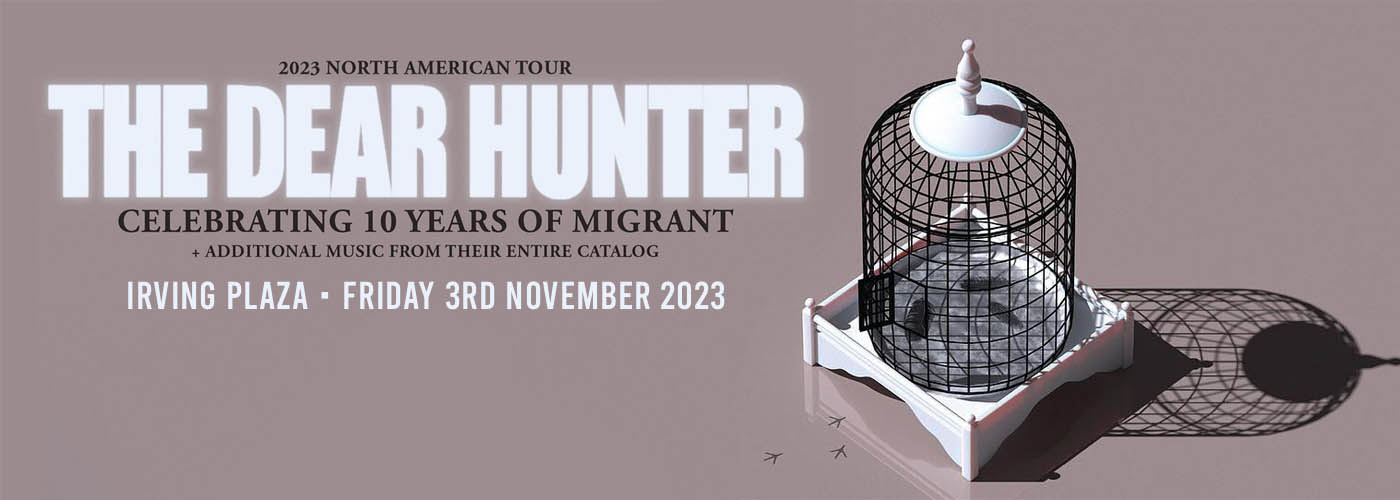 The Dear Hunter Tickets 3rd November Irving Plaza in New York City